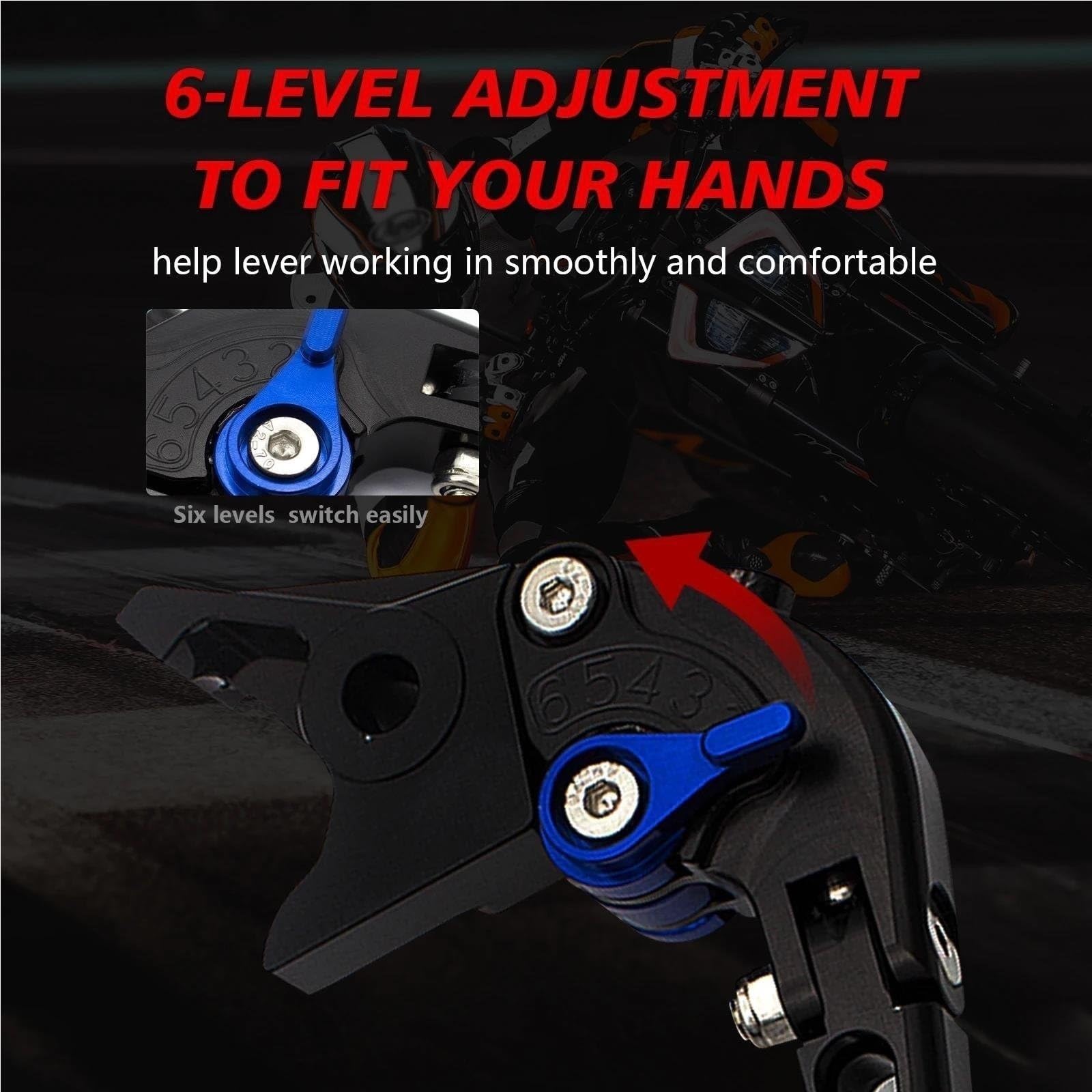 Frizione Ricambi Per Moto Leve Freno Frizione Pivotanti Regolabili Per KAWASAKI Z400 Z 400 2013-2018 2017 2016 2015 2014(Grey)