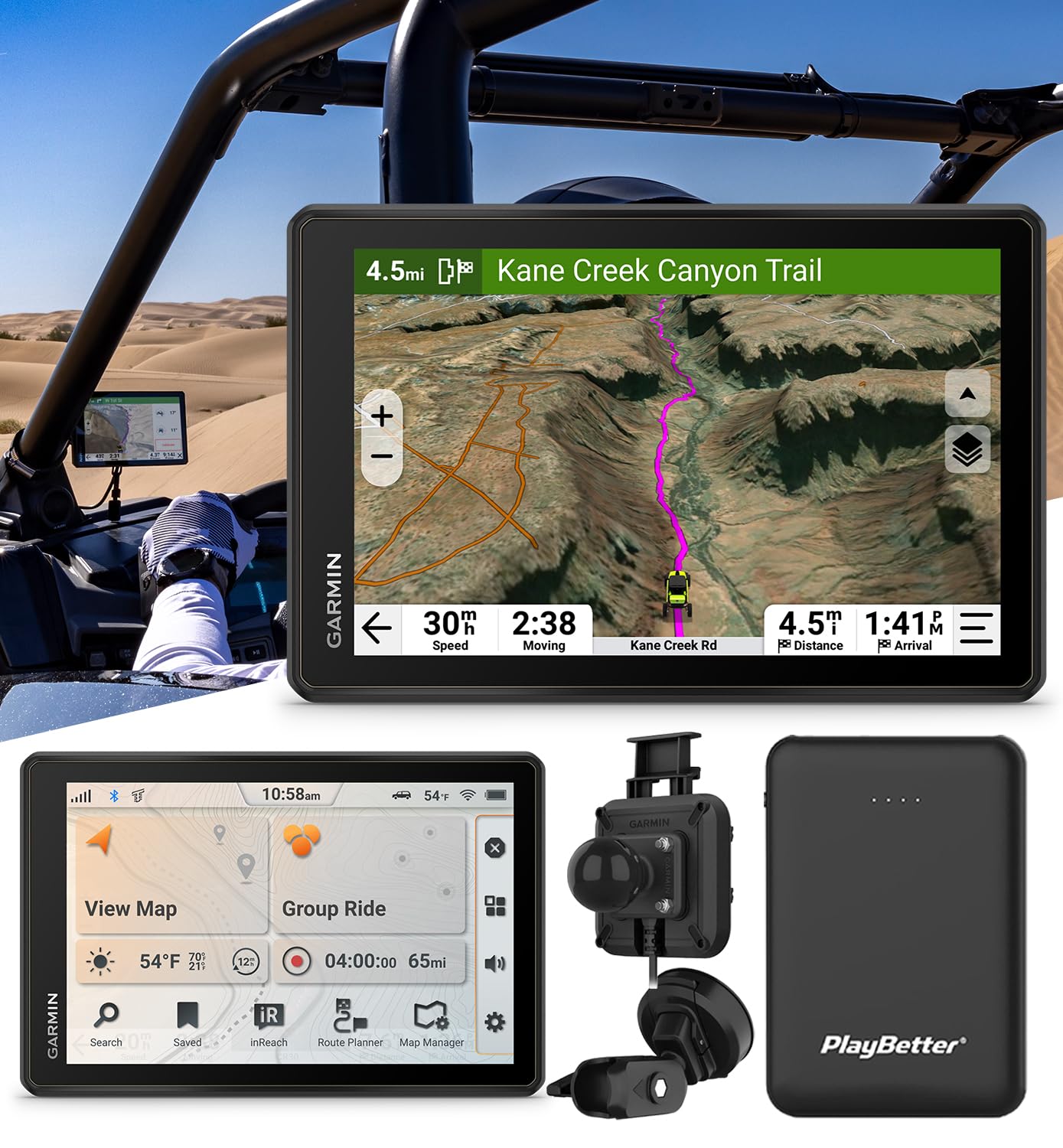 Amazon.com: Garmin Tread 2 SxS Off-Road GPS Navigator Bundle - 8