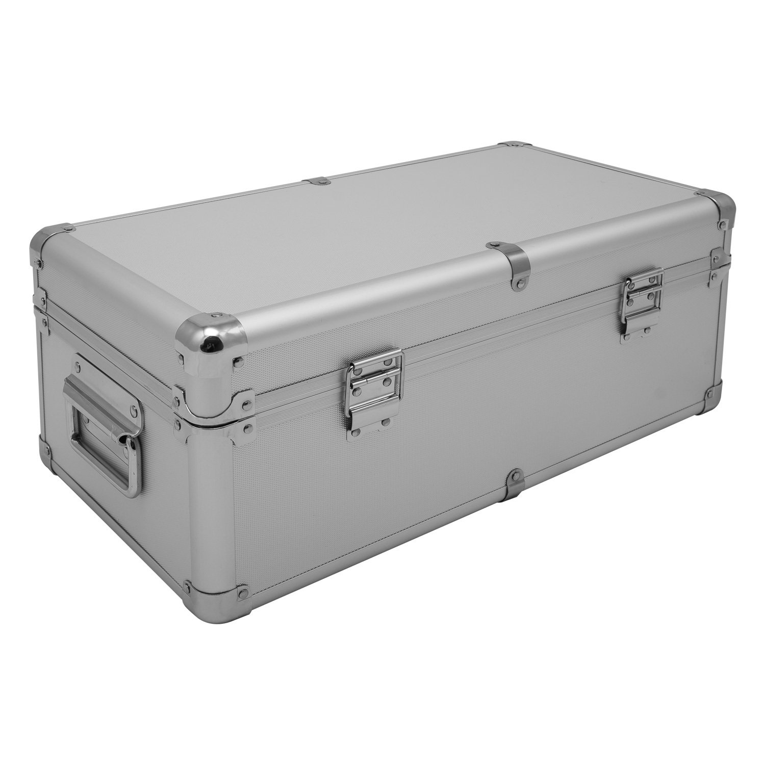 anndora Aluminium - Rahmenkoffer - Transport-Box - Koffer in Silber mit 19 Liter Fassungsvermögen - Werkzeugkiste abschließbar - 48 x 26,5 x 20 cm