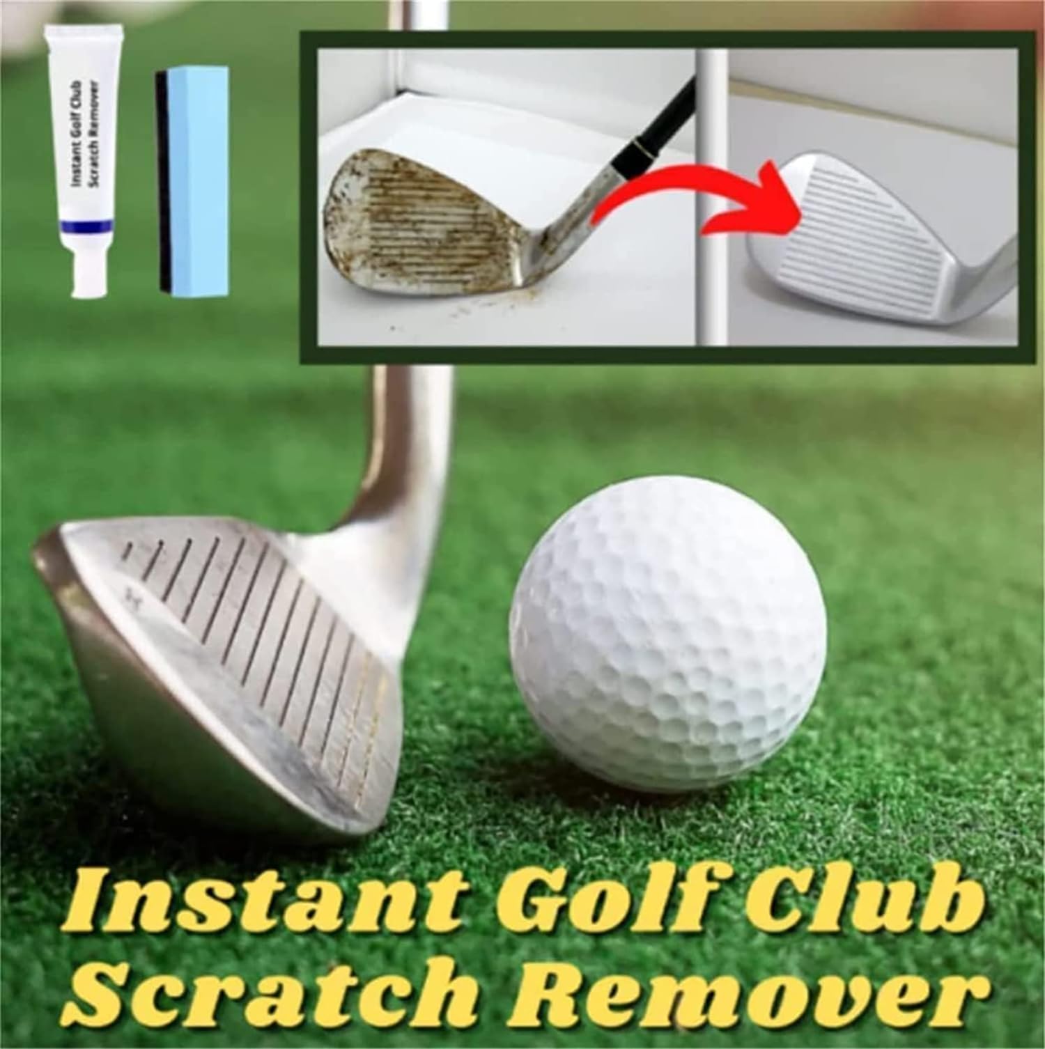 Rimozione istantanea dei graffi del club di golf,Pulitore del club di golf con spugna,Agente di pulizia del club di golf,Agente di riparazione dei graffi del club di golf,Rimuove