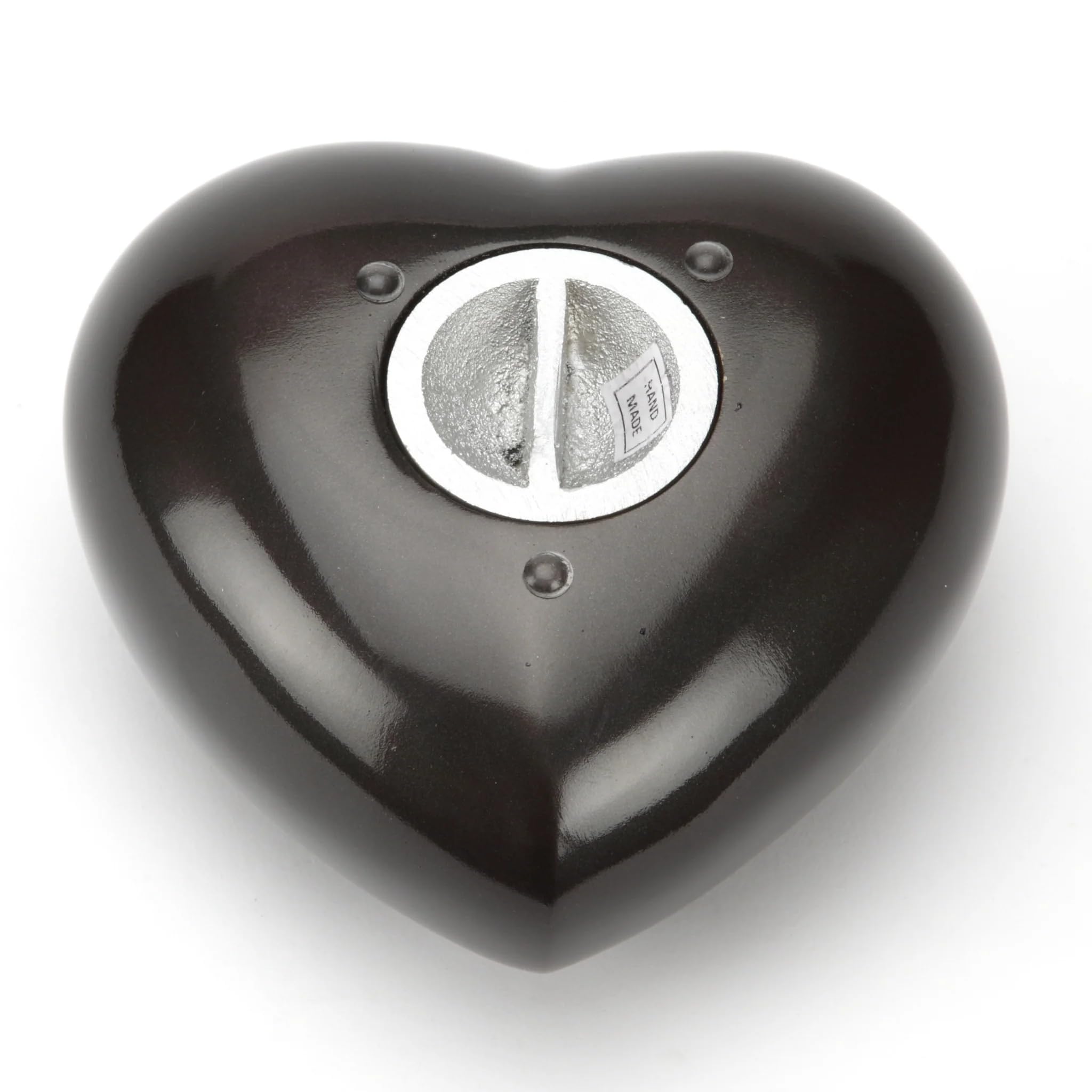 Urns UK Mascota urna de cremación Memorial corazón Hertford, Peltre