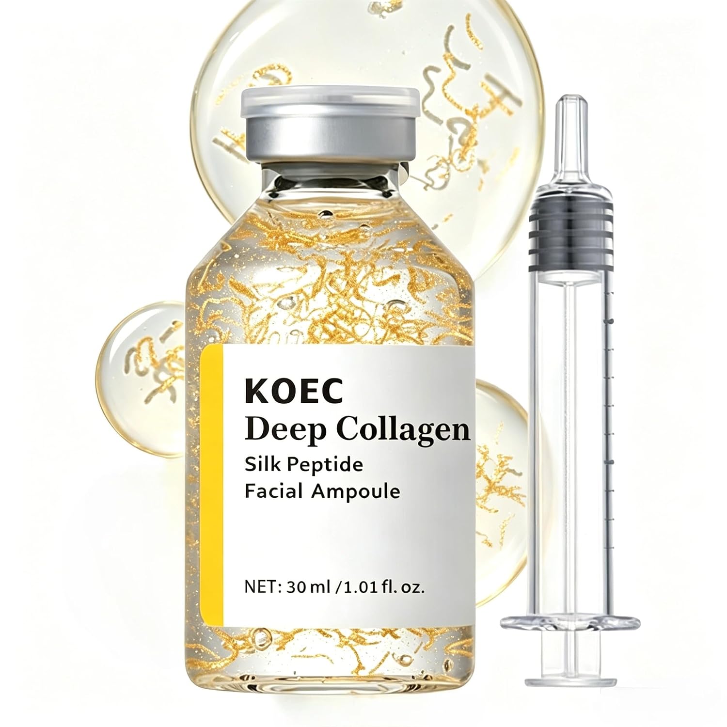 KOEC Deep Collagen Silk Peptide Facial Serum - Hydrating & Tightening