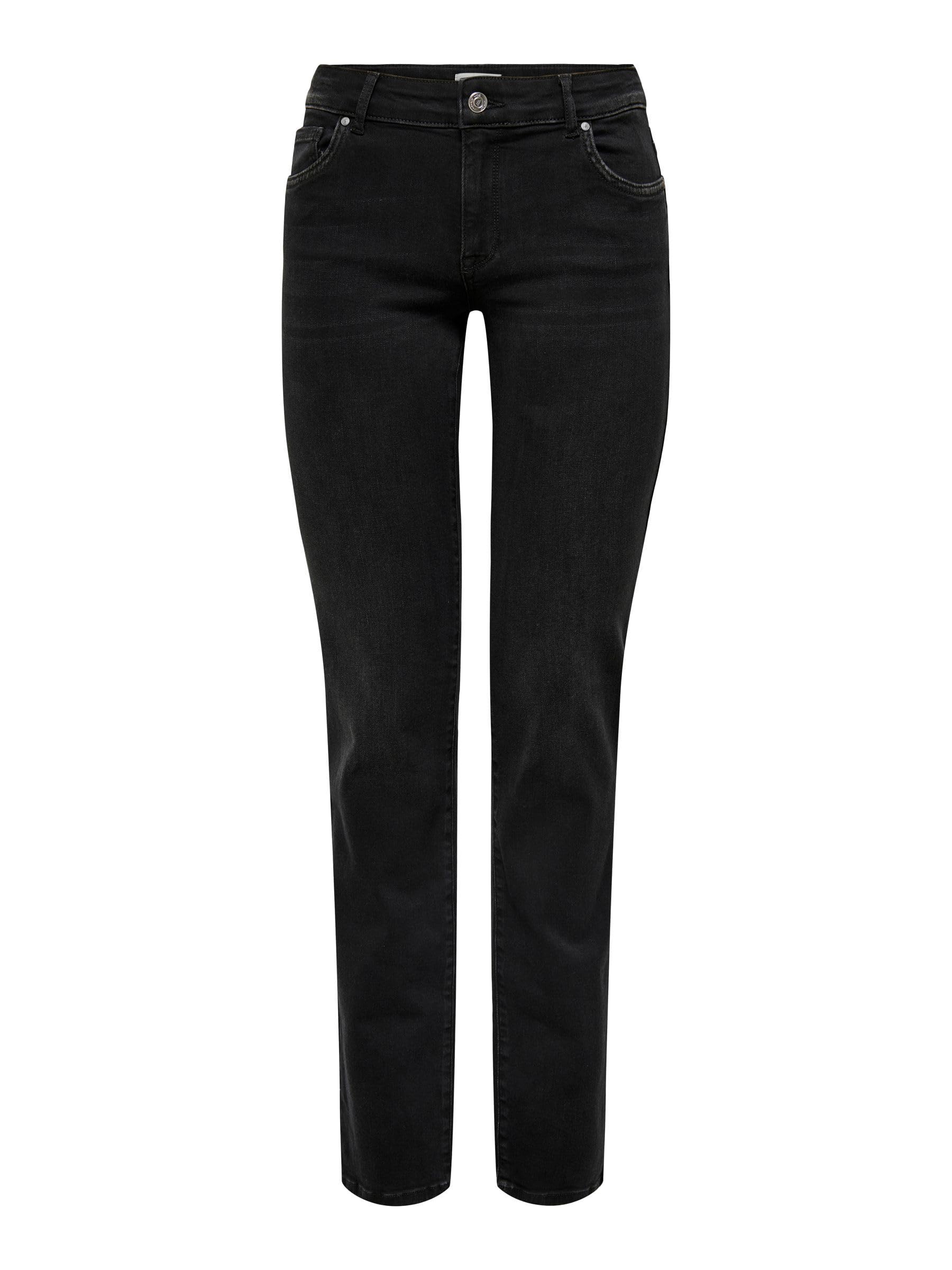 ONLY Female Slim Fit Jeans ONLALICIA Mittlere Taille Gerade geschnitten Jeans