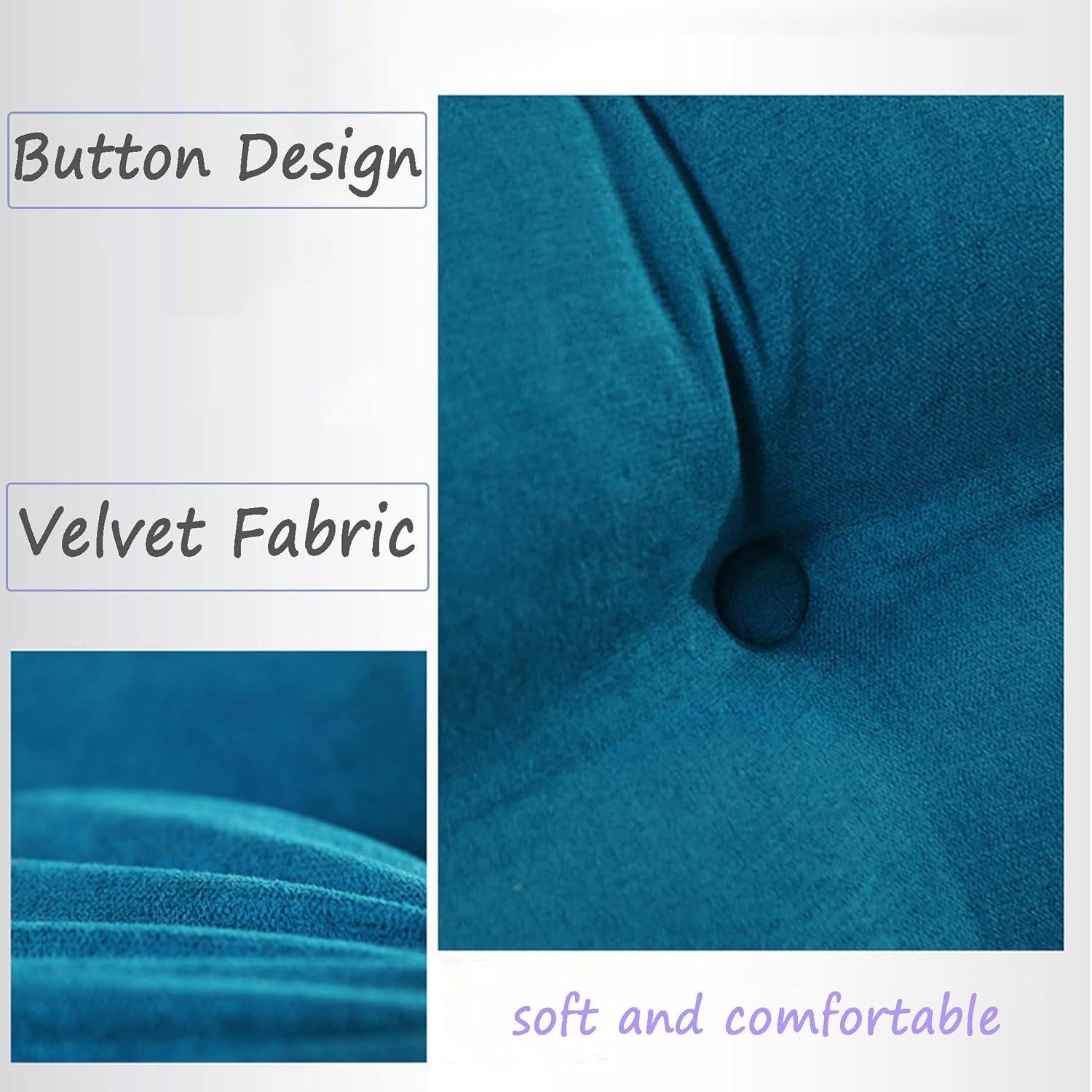 King Size Backrest Pillow - Bolster Headboard Support Cushion, Lumbar Comfort Cushion for Daybed, 100x20x50cm, Zippered, Soft Blue, Ideal for Relaxation & Sleep Support (Silvery 20