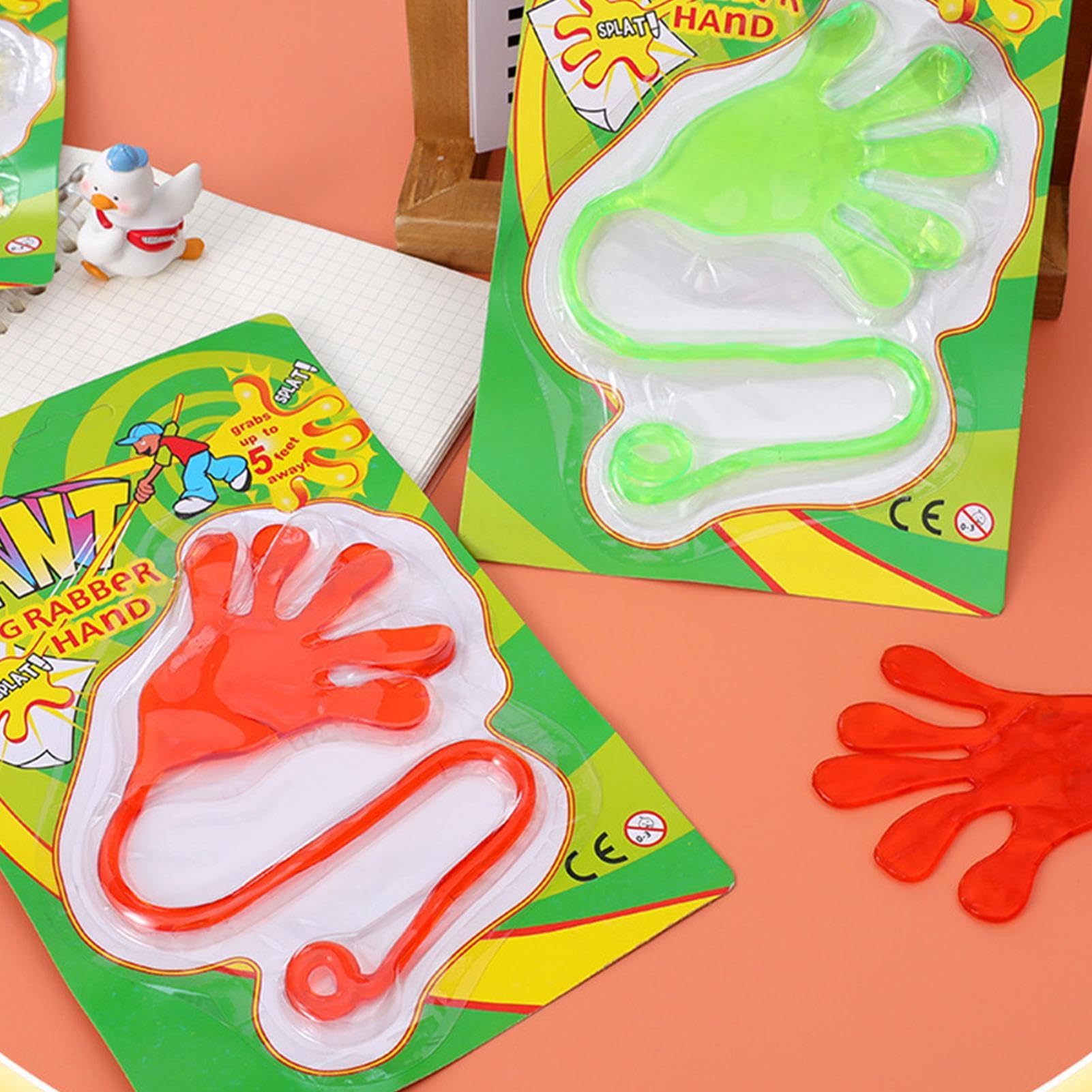50 Stück Klebrige Hände – Dehnbare Spielzeug-Hände Für Party, Schule & Als Belohnung