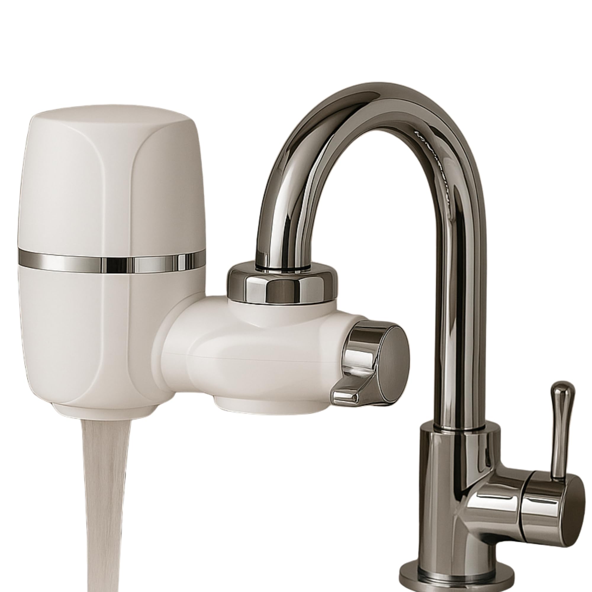 Life Harbor Beauty Filter For Tap | 15-Stage Filter for Hard Water, Chlorine & Impurities | Wit KDF-55 & More | Skincare Water Filter for Face Wash & Cleansing | Gives Healthy Skin, Hair & Nails