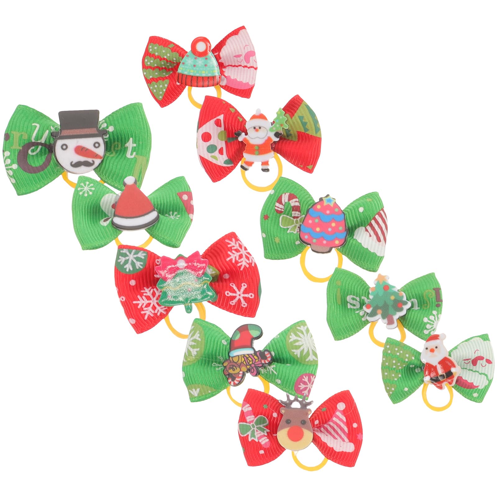 Amazon | ledmomo クリスマス ヘアゴム 30個 犬 サンタ ペット