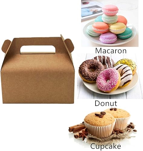 Miniatura 9 de NICEWAY - Paquete de 50 cajas de regalo a dos aguas blancas, caja de regalo de papel kraft para dulces, cajas de regalo pequeñas para bodas, fiestas