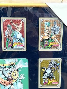 ジョジョの奇妙な冒険　グリコ　キスミント　キャラクターカードコンプリートセット Amazon.co.jp: 超希少 ジョジョの奇妙な冒険 キスミント カード