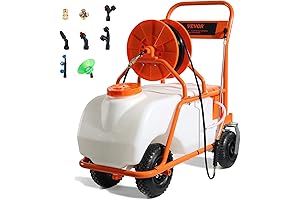 VEVOR 15 Gallon Portable Watering Tank on Wheels