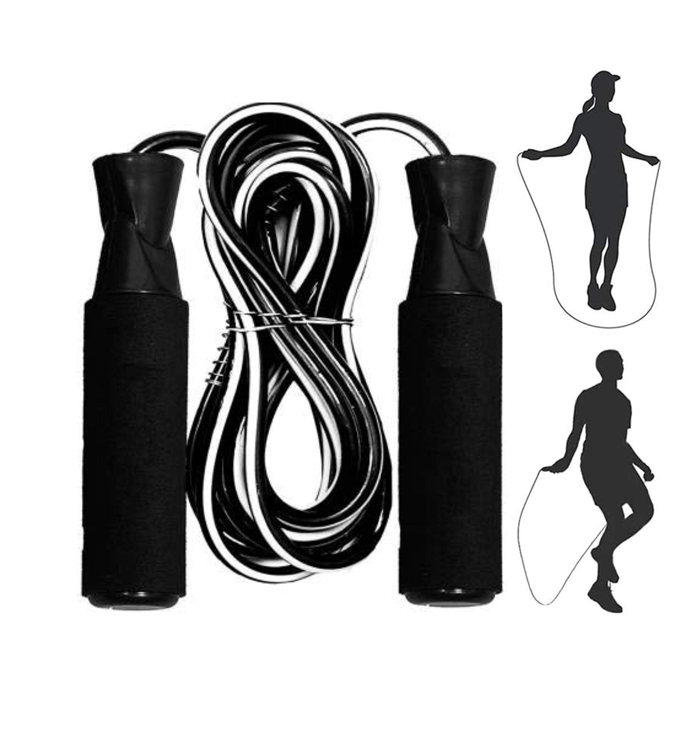 DRANGE Skipping Rope Adult Fitness, Gym Boxing Speed Jump Rope Exercise for Men, Women & Kids - Rapid Skip Ropes Ideal for Calorie & Fat Burning, Endurance Training and Home Fitness (BLACK) (B08BG9BH91) Amazon Price History, Amazon Price Tracker
