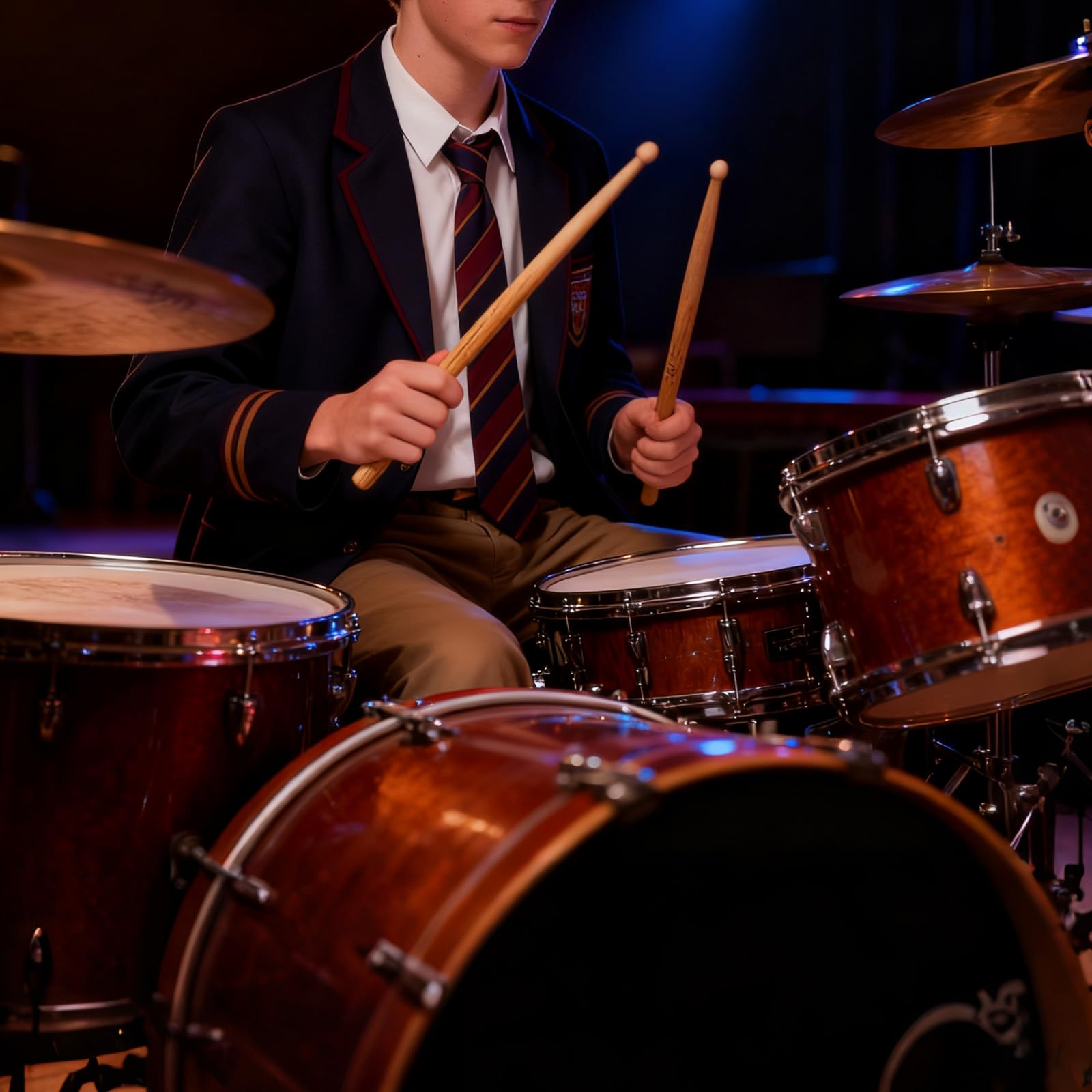 JEUIHAU 18 Paar Ahorn-Trommelstöcke, 5A Holzspitze Drumsticks Klassische Holz-Trommelstöcke für Studenten und Erwachsene
