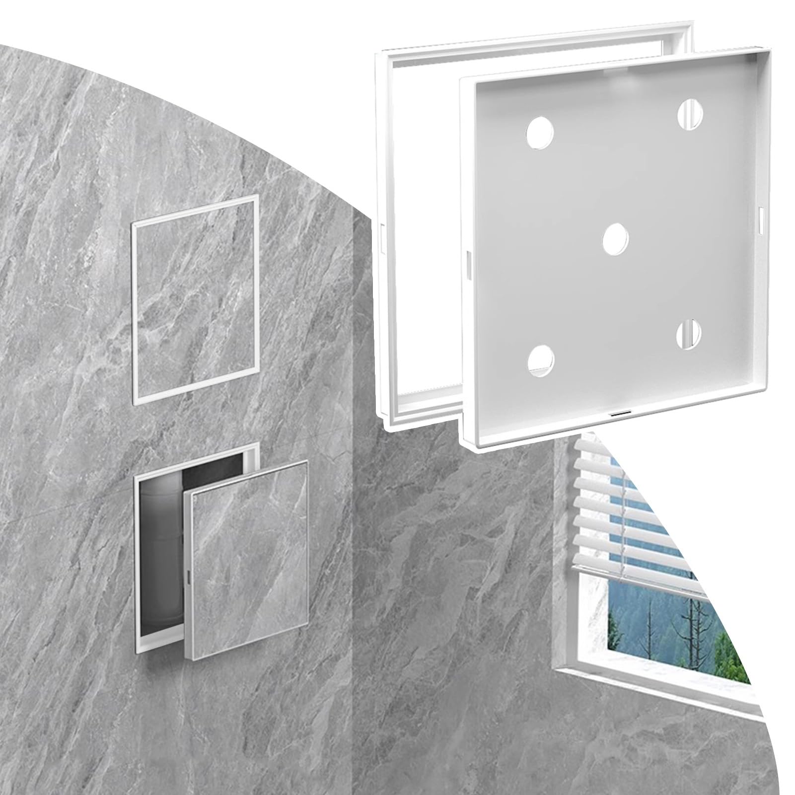 Trappe d'inspection de plafond pour créer une salle de bain moderne avec panneau d'accès