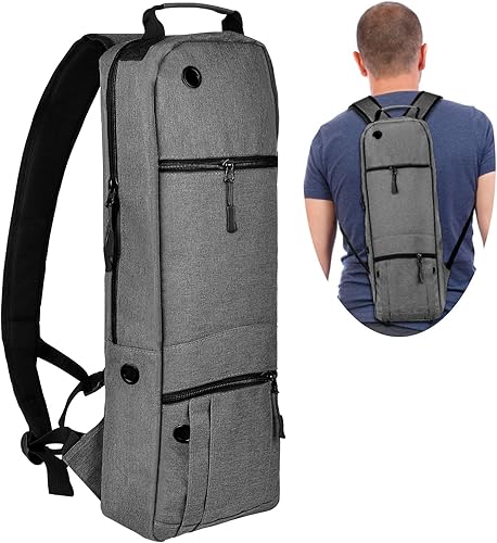 Soporte portátil para mochila con tanque de oxígeno solo para tamaño D (M-15), cómoda mochila con cilindro de oxígeno médico con correas duraderas,