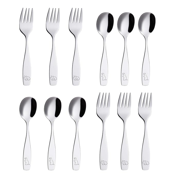 Buy ANNOVA Children's Flatware 12 Pieces Set Stainless Steel