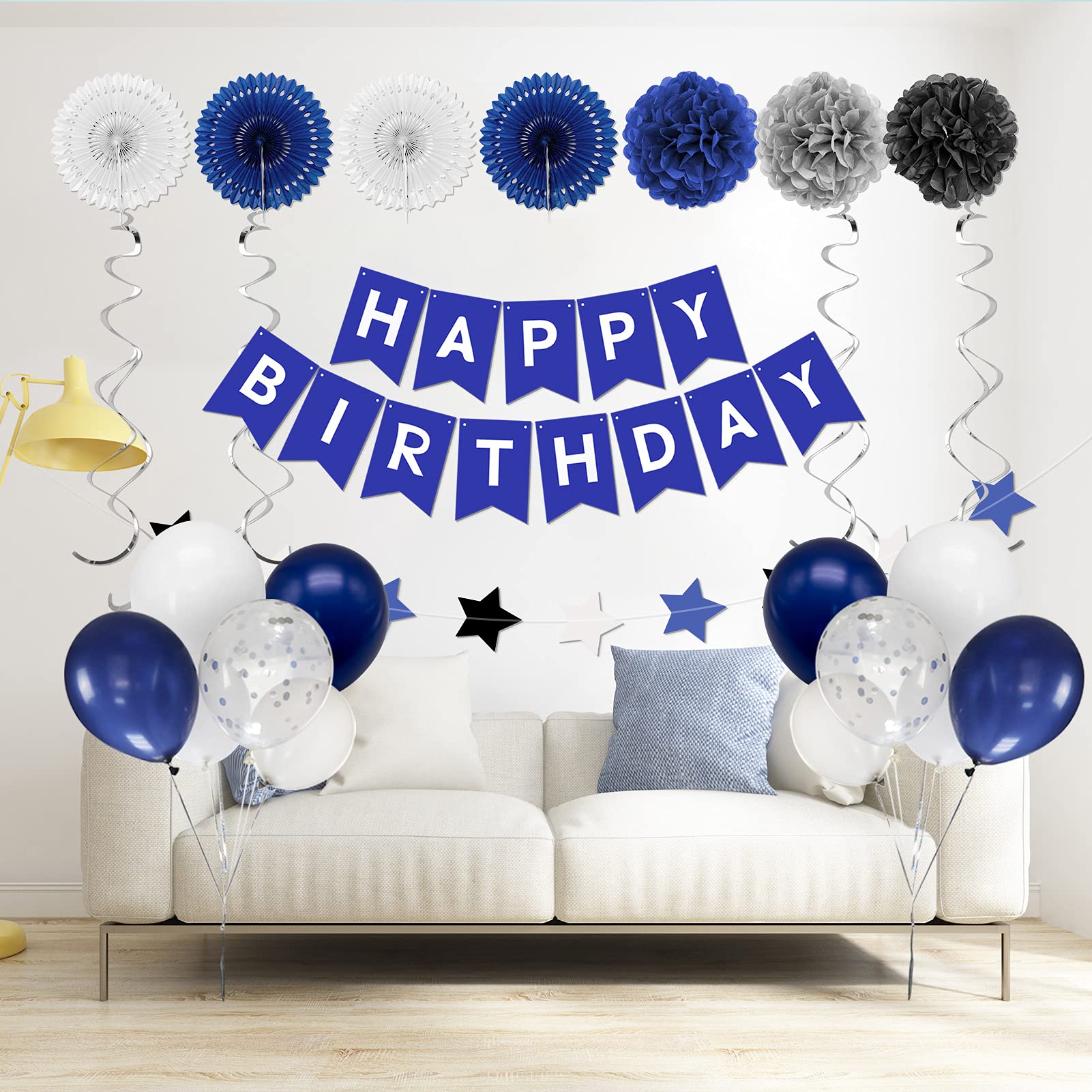 Buy Birthday Decorations, Party Decorations, Blue Birthday Party