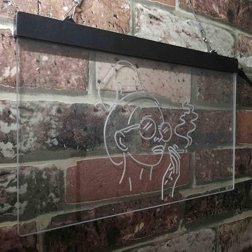 Miniatura 4 de ADVPRO Señal de neón LED de doble color rojo y azul para fumar mujer mala perra cueva cobertizo cueva st6s43-i3869-rb