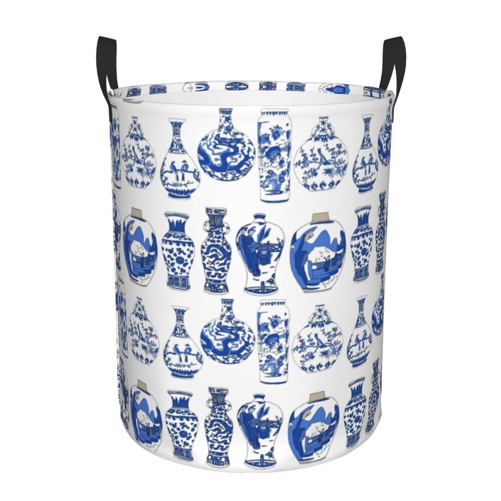 Fabric laundry hamper Vintage Laundry Hamper Large Storage Basket for Family(Color16,50x40 cm)