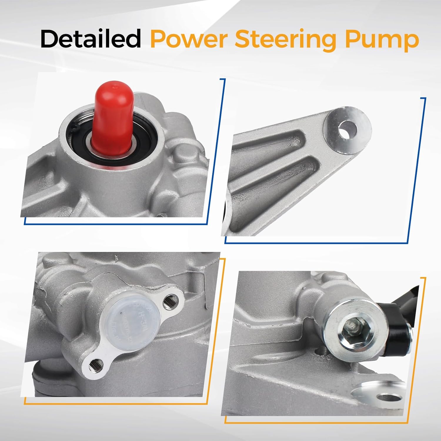 PAROD 21-5442 Power Steering Pump fit for 2007-2013 Acura MDX 3.7L, 2005-2010 Honda Odyssey, 2005-2008 Pilot 3.5L V6