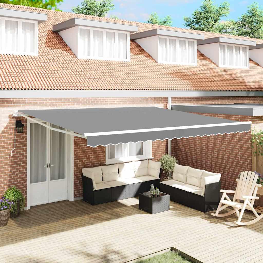 Store rétractable extérieur de jardin 400x350 cm pour repas sur la terrasse