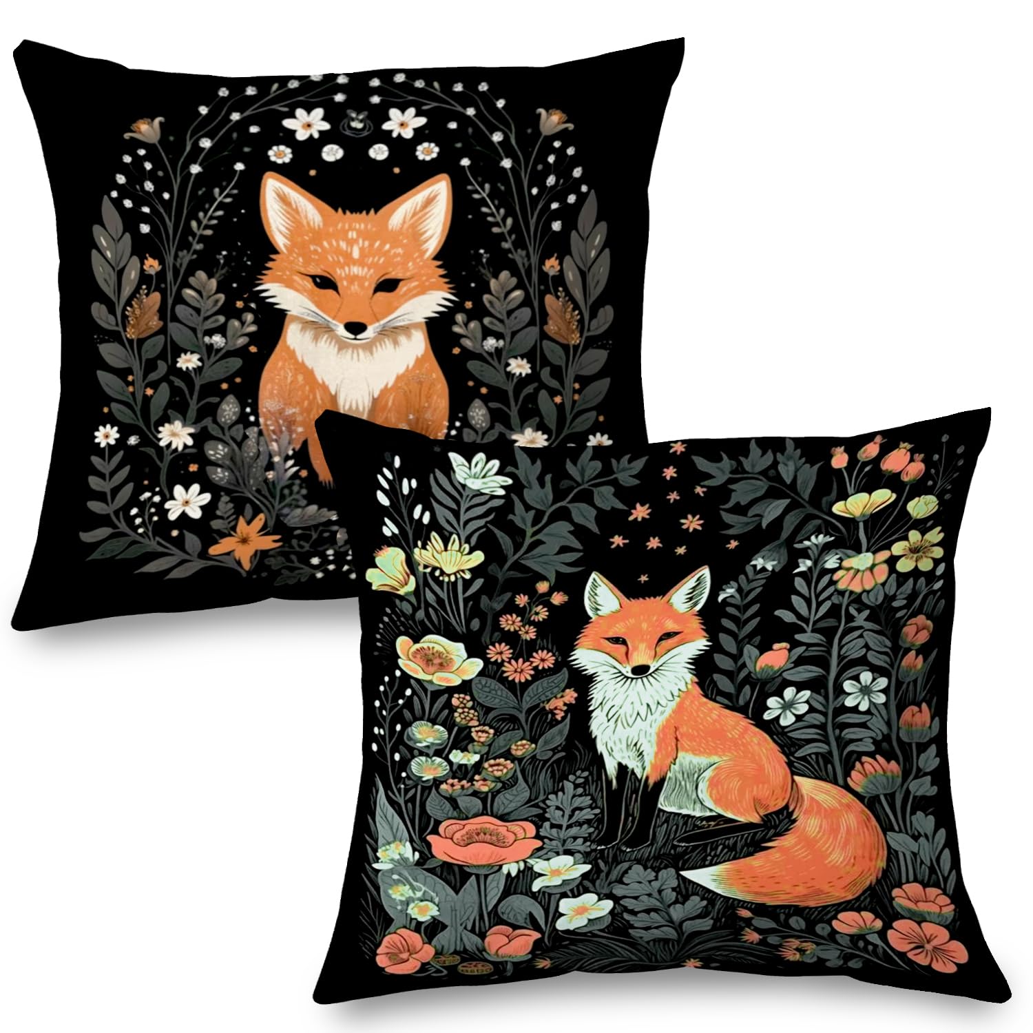 Supwhd Pillows Covers, Throw Pillow Covers, Set of 2, Pillow Cases 333, White