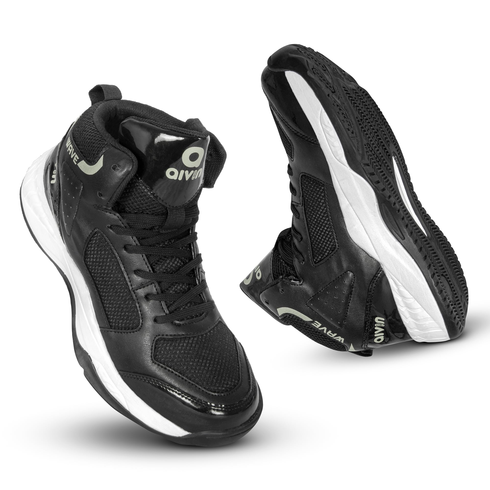 Aivin Wave Mens Basketball Shoes - Superior Traction, Slip Resistant Rubber outsole, Bouncy EVA insole for Plush comfort, Multi directional Flexibility (Black / Green, UK Footwear Size System, Adult, Men, Numeric, Medium, 8) (B0D7CKBFN8) Amazon Price History, Amazon Price Tracker