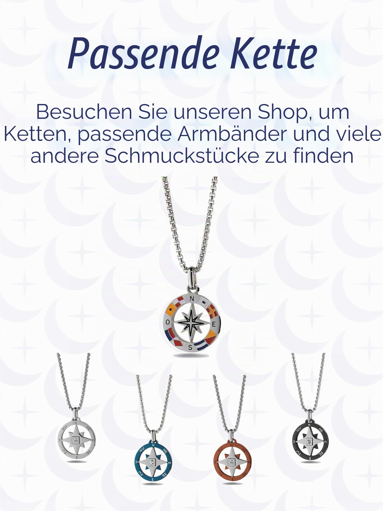 inSCINTILLE Surfer Armband Herren Rostfreier Stahl mit Nautischen Symbolen Verstellbare Anker Länge mit Geschenkbox Enthalten