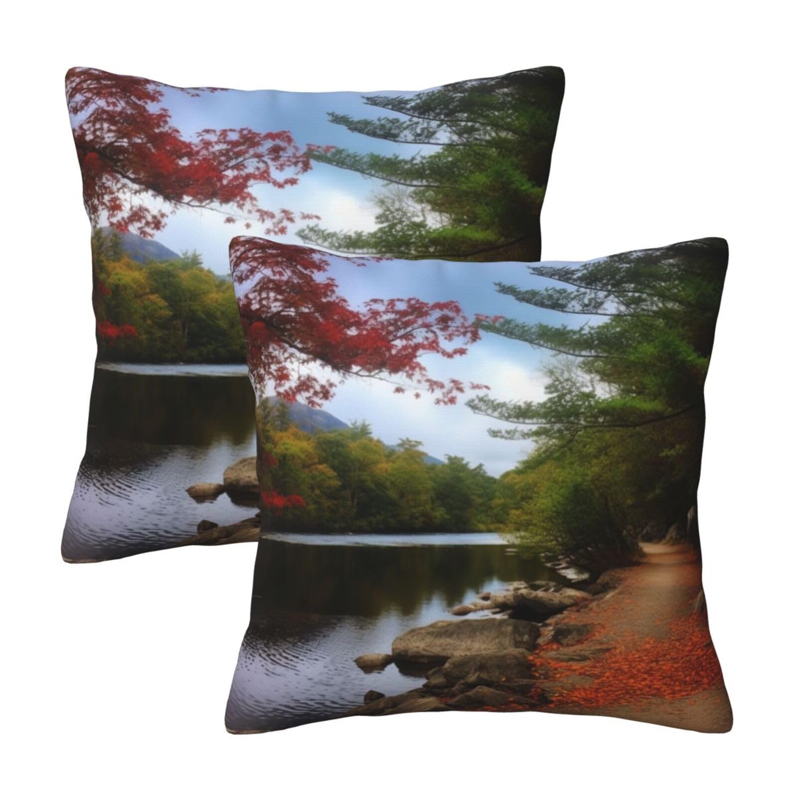 killarney national park Throw Pillow Cases 2 Pack Square Pillowcases Soft Pillow Protectors for Couch Livingroom Sofa Bed Office Car,30x30 CM