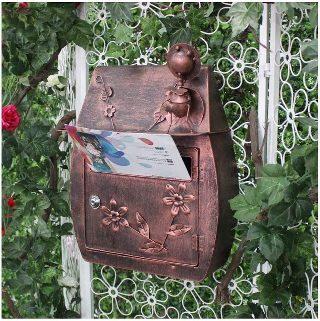 JvFbjLF E-Mail-Postfach, Wandmontiertes Postfach, Abschließbares, sicheres Postfach zur Aufbewahrung von E-Mails/Zeitschriften/Verbraucherbestellungen Baumarkt