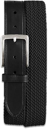 Harbor Bay by DXL Big and Tall Stretch Braided Leather Belt
