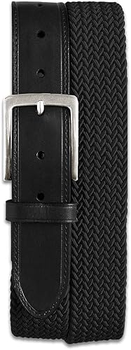 Harbor Bay by DXL Big and Tall Stretch Braided Leather Belt