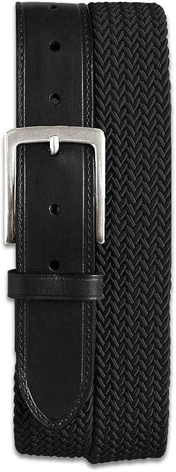 Harbor Bay by DXL Big and Tall Stretch Braided Leather Belt