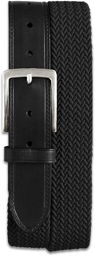 Harbor Bay by DXL Big and Tall Stretch Braided Leather Belt