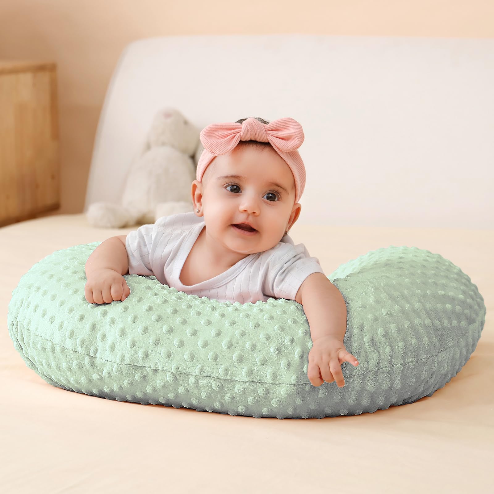 Funda de almohada de lactancia materna, ideal para mamás de lactancia materna, 100% algodón, gran regalo para baby shower