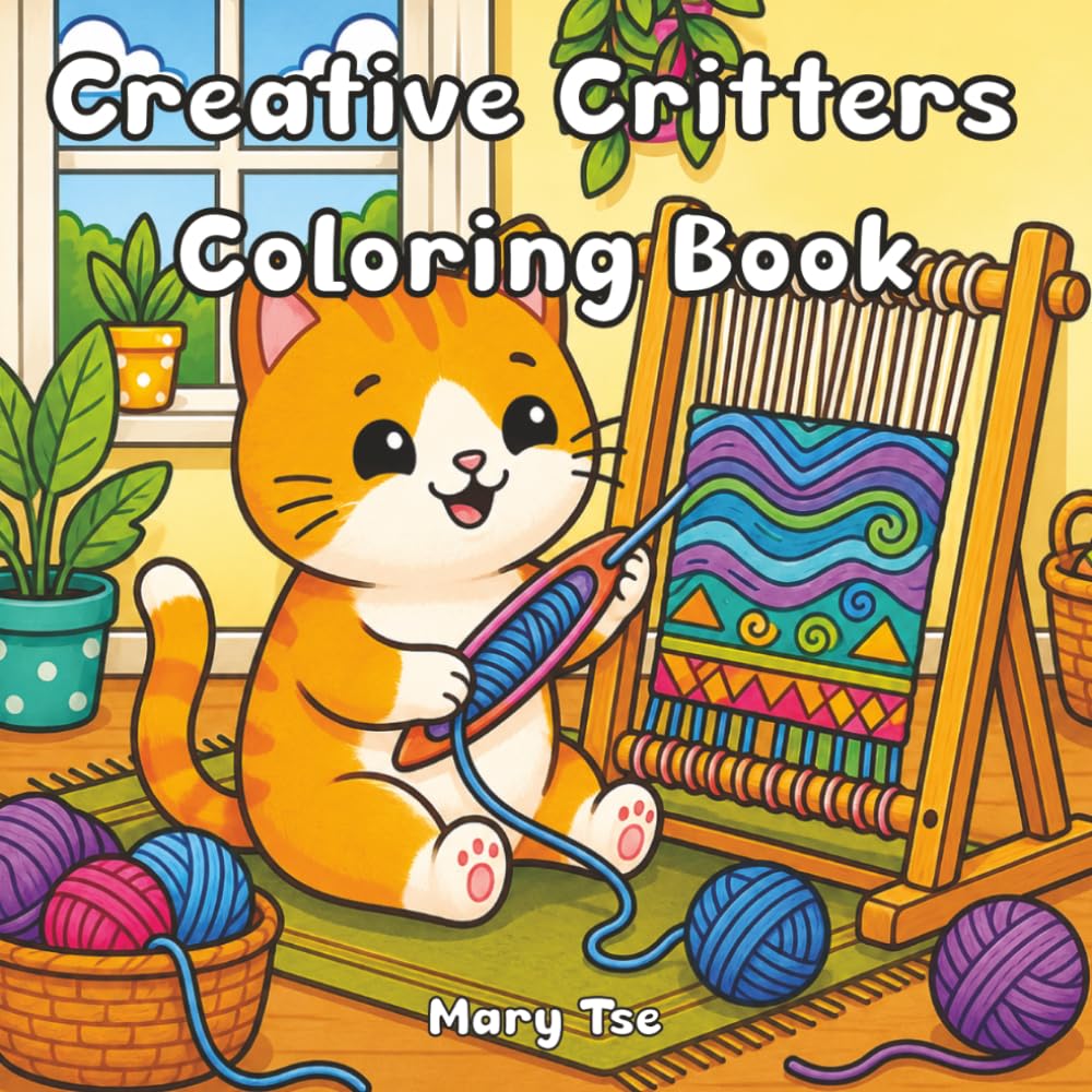Creative Critters Coloring Book: Comfy Cozy Critters Coloring Book for Adults and Teens with Super Cute Animal Characters with Easy and Simple Designs for Relaxation: Bold & Easy Coloring