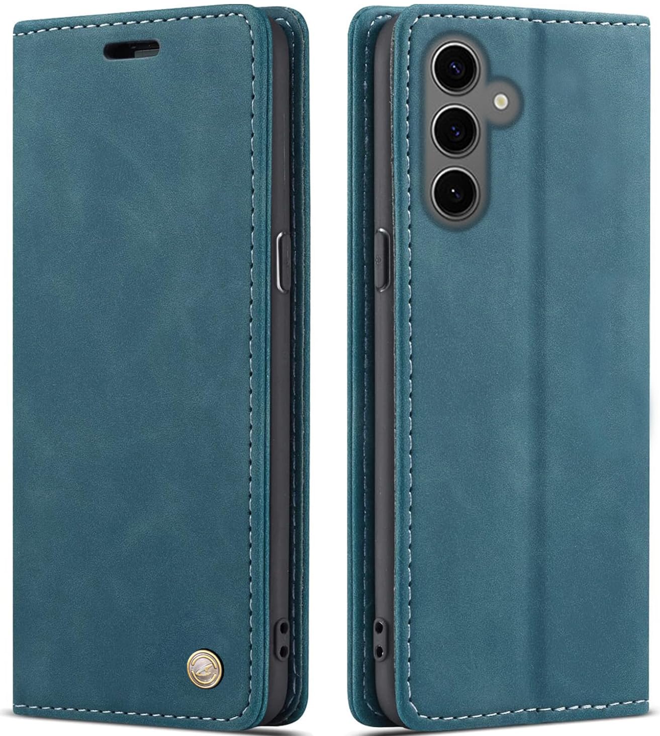 ClickCase for Samsung Galaxy A34 5G Sheepskin Series Faux Soft Leather Wallet Flip Case Kick Stand with Magnetic Closure Lightweight Slim Flip Cover for Samsung Galaxy A34 5G (Greenish Blue) (B0C1GC7BS3) Amazon Price History, Amazon Price Tracker