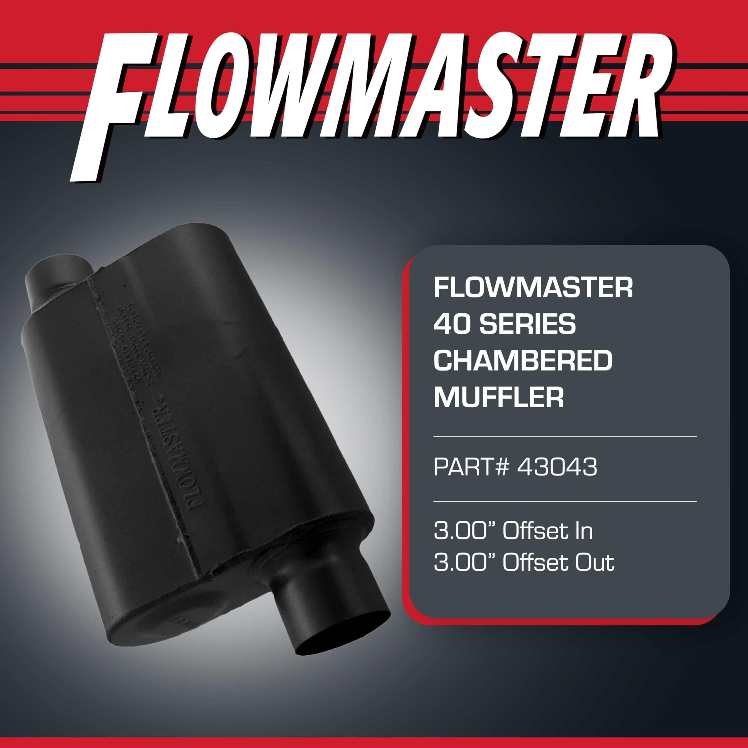 Amazon.com: Flowmaster 40 Series Chambered Muffler – 3.00