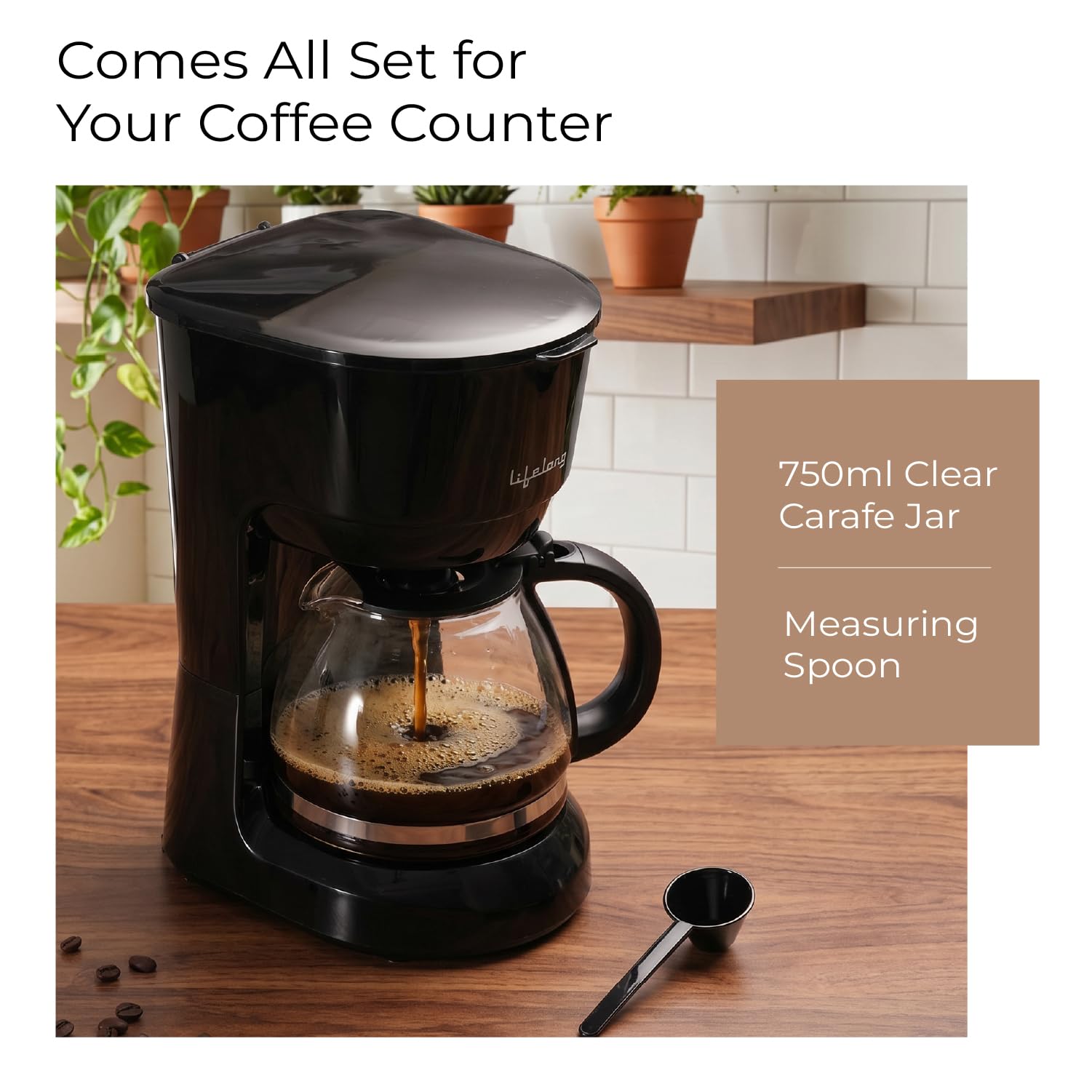 Lifelong Drip Coffee Maker - 5 Cup Coffee Machine -7 Lifelong Drip Coffee Maker - 5 Cup Coffee Machine -7