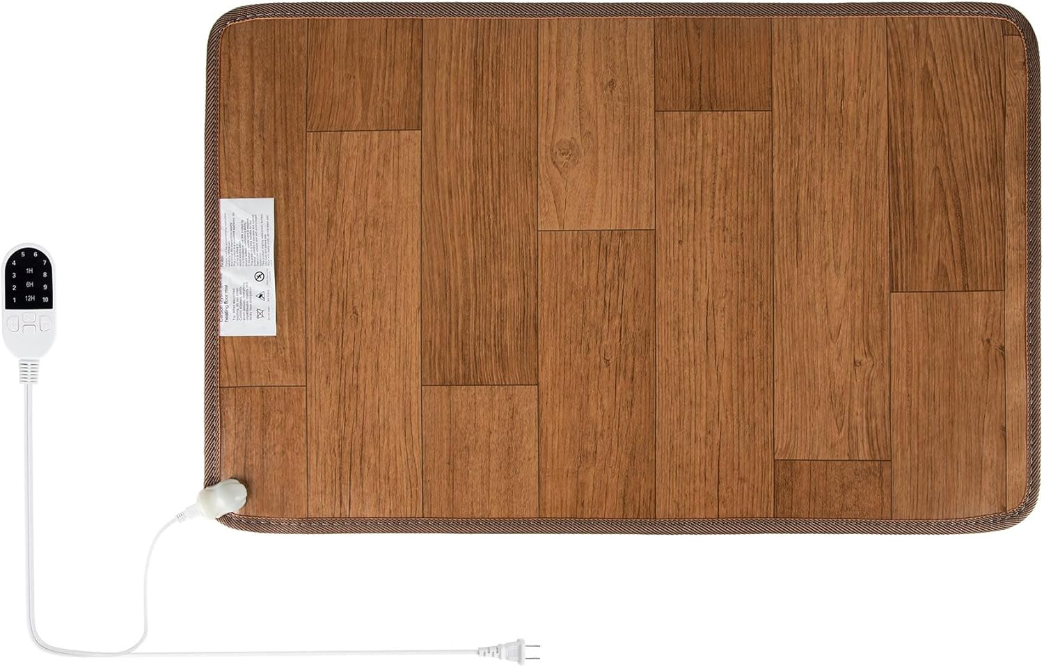 Heated Floor Mat Under Desk, Foot Warmer-Timed Temperature Control Graphene Electric Heating Film Heating Pad for Home,Office, 31.9" x 20"