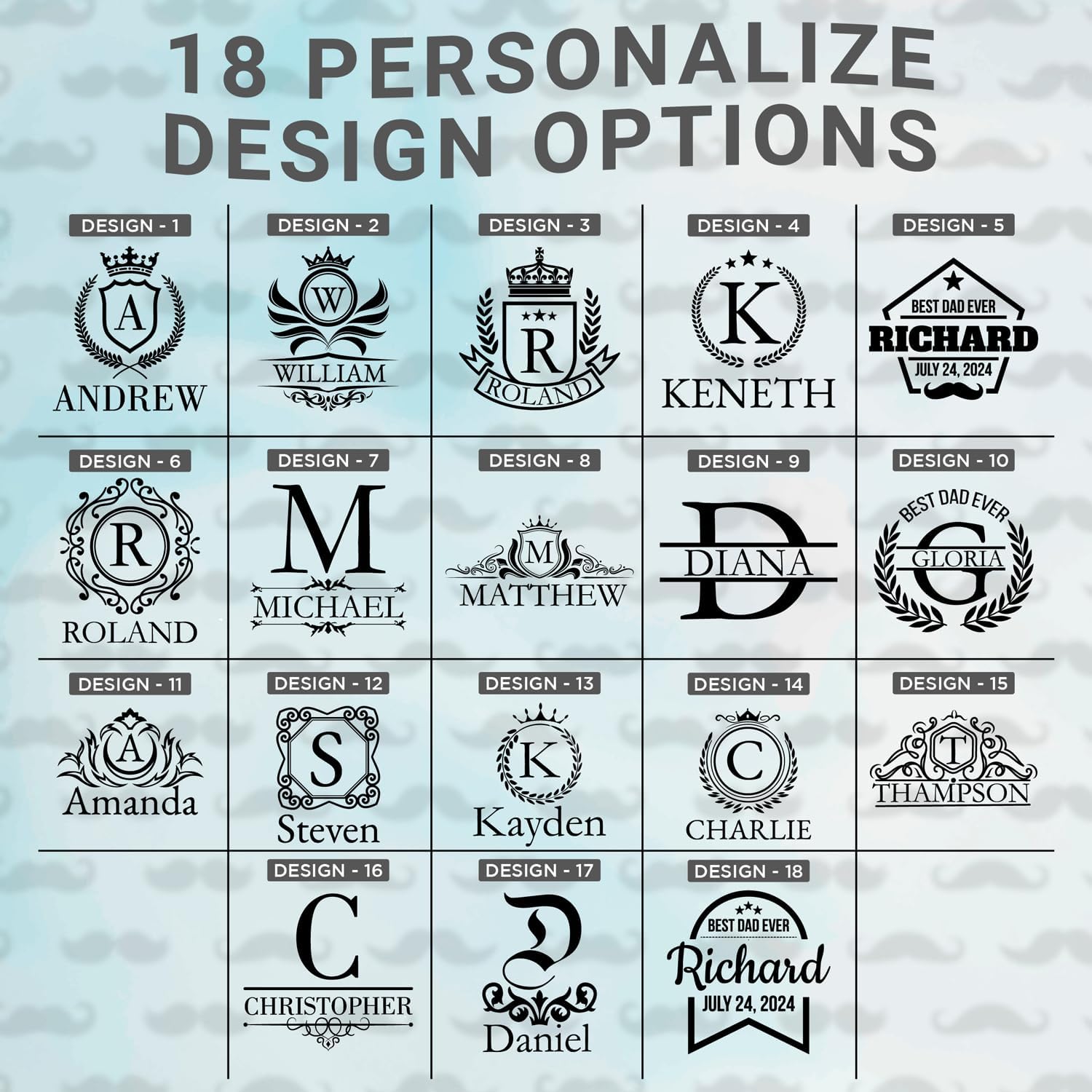 Veracco® Personalized Tumbler 30oz – Customized Coffee Mugs as Gifts for Fathers Day Mother Grandma Sister Teach Stainless Steel Travel Mug with Lid Custom (Steel Tumbler 30oz) - Image 3