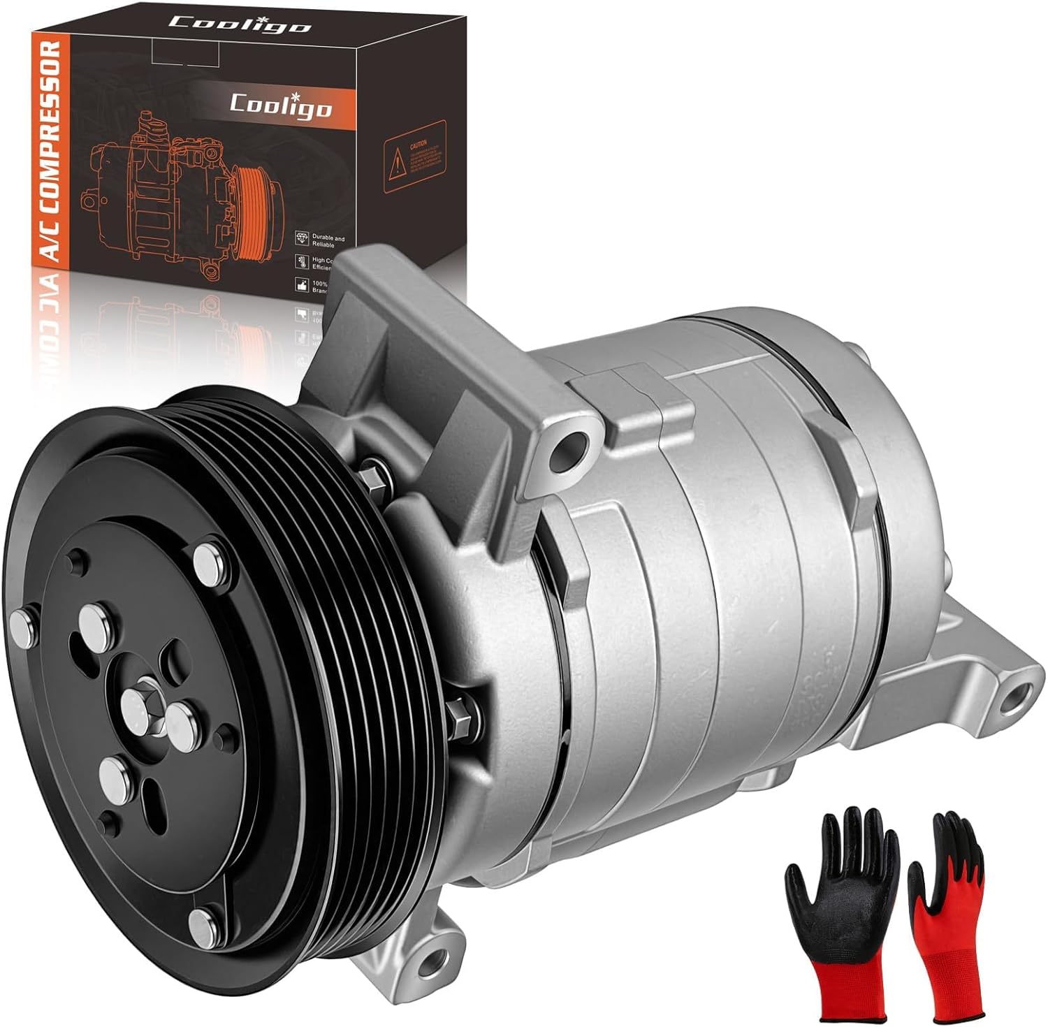 CO 22219C A/C Compressor with Clutch Compatible with Chevrolet Camaro 3.6 2010-2015,Replaces 22798908,22814552,23374616,92229740
