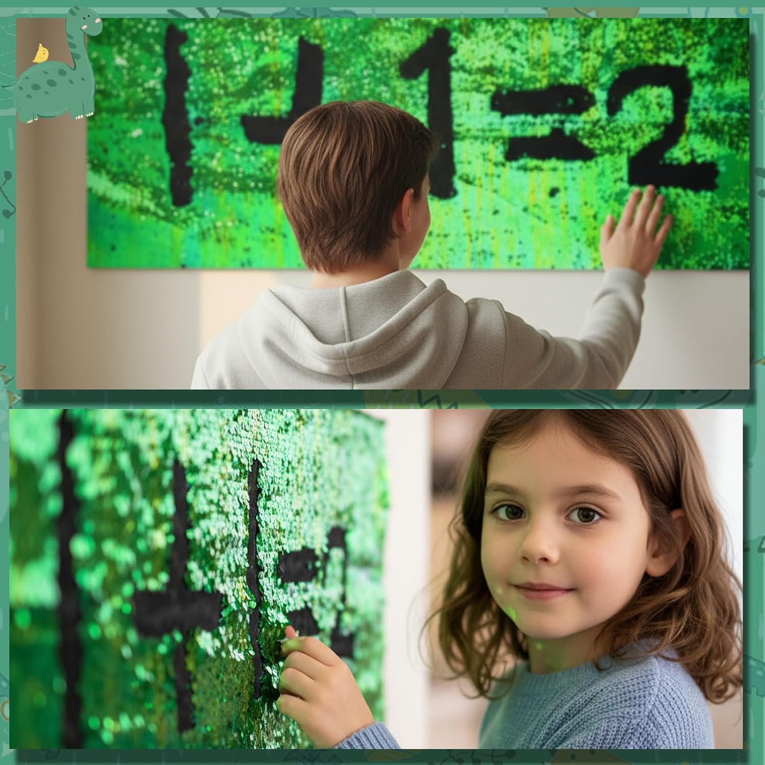 3pcs Sensory Wall Sequin Flip Fabric for Boys Girls 51.18 × 19.7" Sensory Graffiti Reversible Sequin Fabric Room Decor Sequins Glitter Fabrics Sequins Wall Panel for Classroom Tactile Stimulation