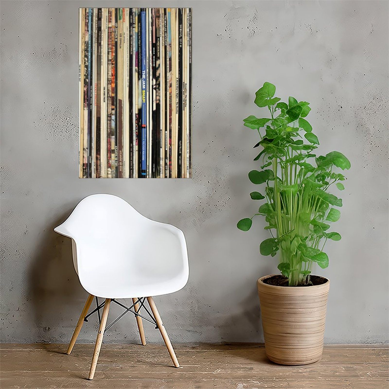 Poster su tela con dischi in vinile rock classico, decorazione per camera da letto, ufficio, cucina, regalo, 60 x 90 cm