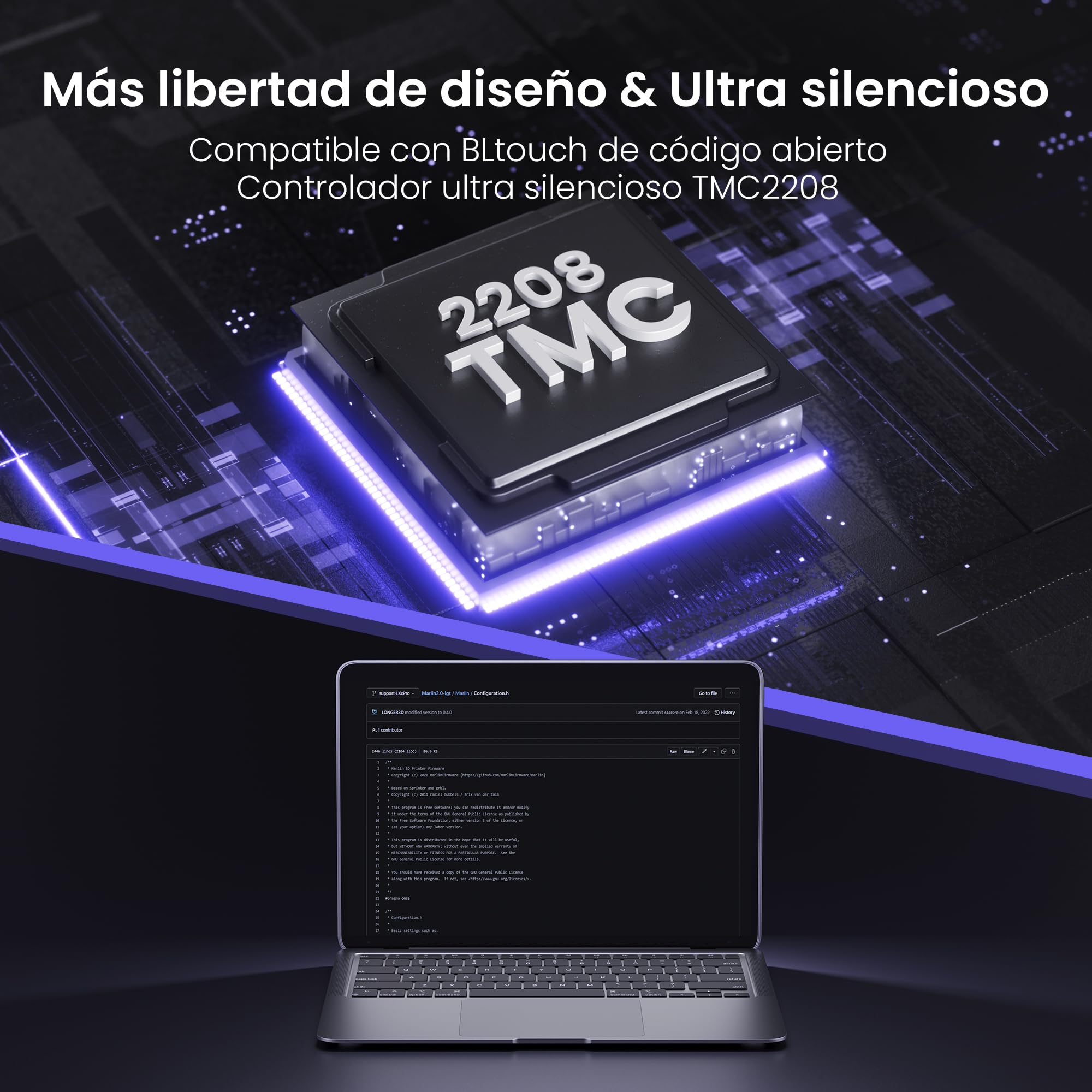 LONGER Impresora 3D LK5 Pro, Gran Tamaño de Impresión 300 * 300 * 400mm, Impresora 3D con Pantalla Táctil de 4.3 Pulgadas, Código Abierto, 3.5X Más Rápida, Precisión de 0.1mm, Ideal para Principiantes