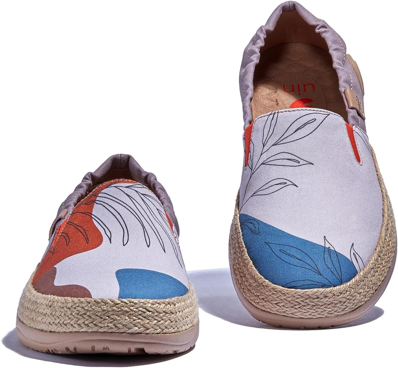 数量限定！[UIN]アートシューズ レディースナチュラルジュート エスパドリーユファッションローファー メンズデッキシューズ 衝撃吸収旅靴 軽 シンプルデザイン