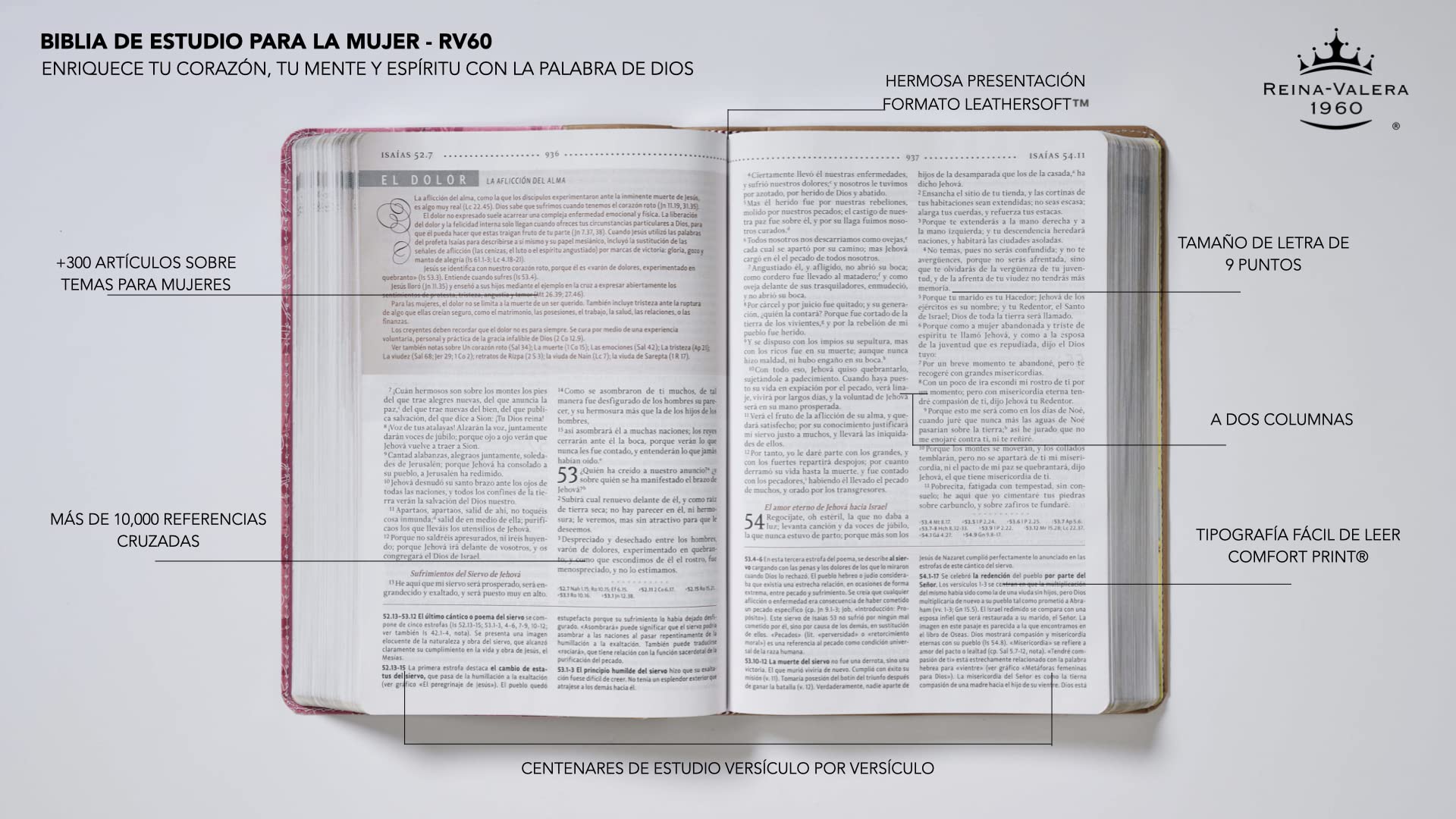 Biblia de Estudio Para la Mujer-Rvr 1960