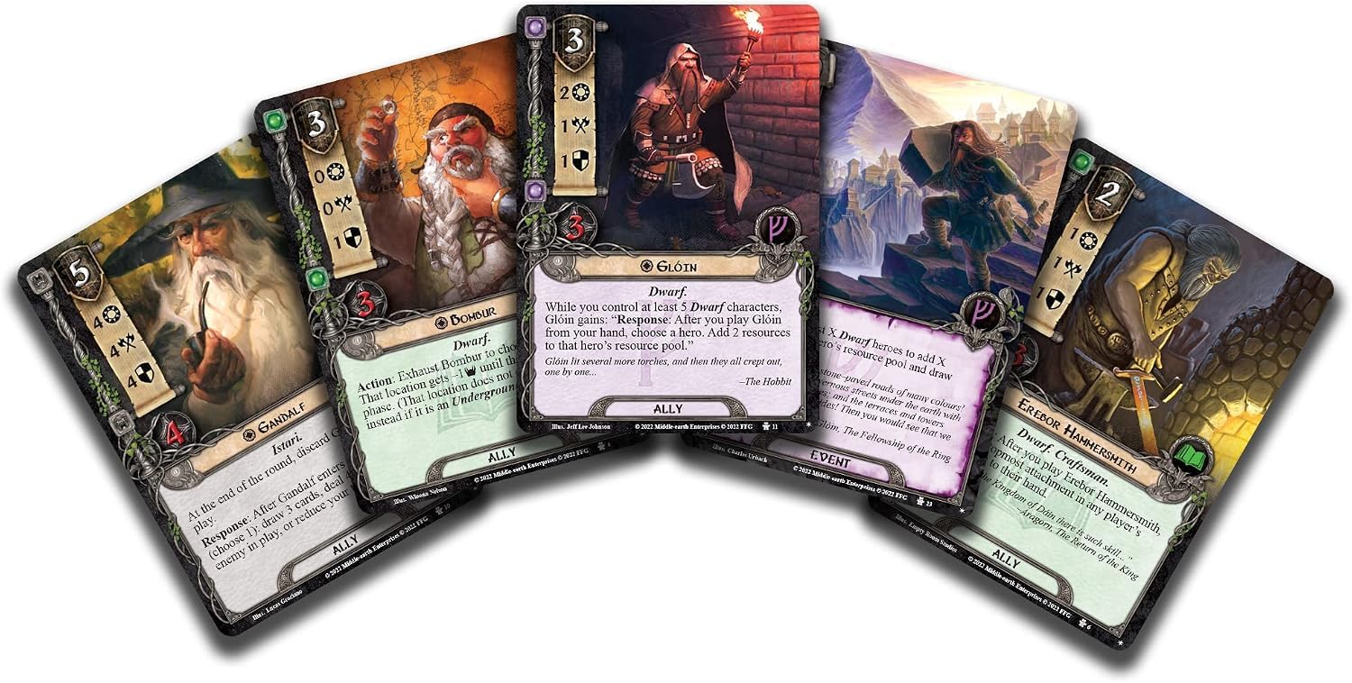 Fantasy Flight Games | Il Signore degli Anelli LCG: Dwarves of Durin Starter Deck | Gioco di carte | Età 13+ | 1-4 Giocatori | 30-60 minuti di gioco