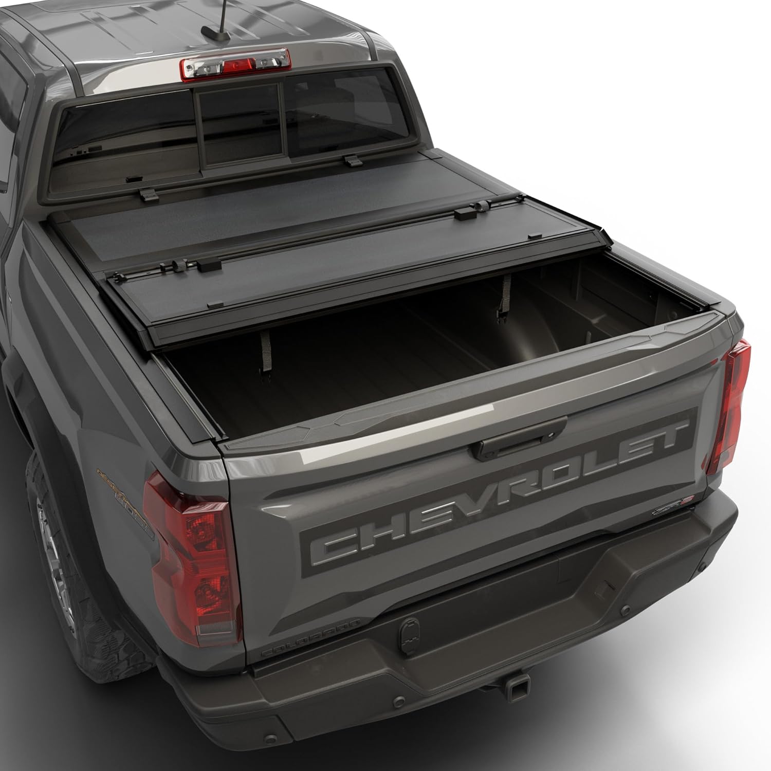 Low Profile Tri Fold Tonneau Cover Fits 2015-2026 Chevrolet Colorado/Canyon 5.2 Foot Bed (61.7")
