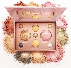 K'APEINE All-in-One Makeup Palette, 9 Colors Baked Face Kit Includes Eyeshadow, Blush, Highlighter & Bronzer | Waterproof Long-Wearing Party Cosmetics for Women - 03#