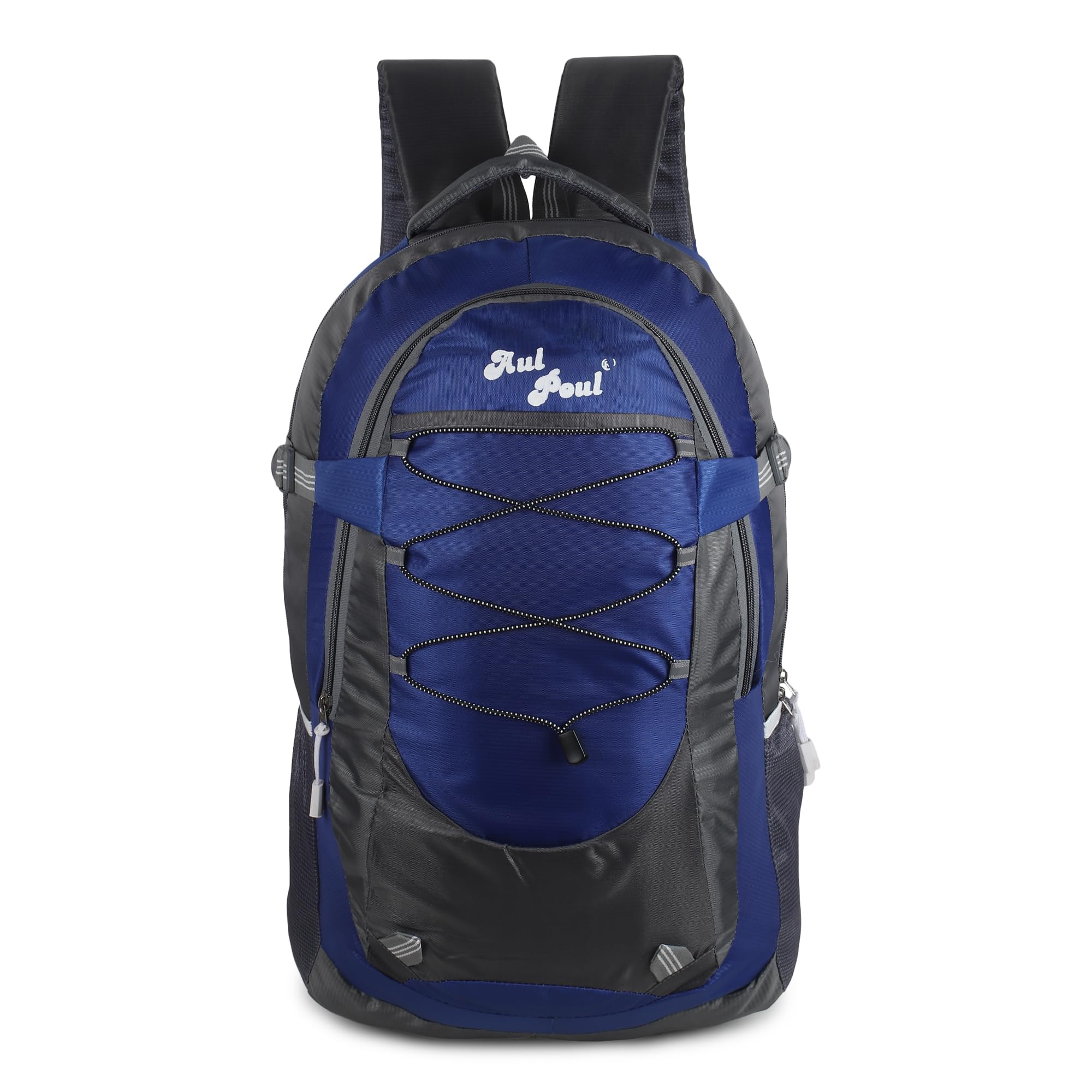 Aul Poul Polyester Water-Resistant Trekking Rucksack Travel Blue Backpack with Laptop Compartment, Secret Pocket (B0CP7ZY6GM) Amazon Price History, Amazon Price Tracker